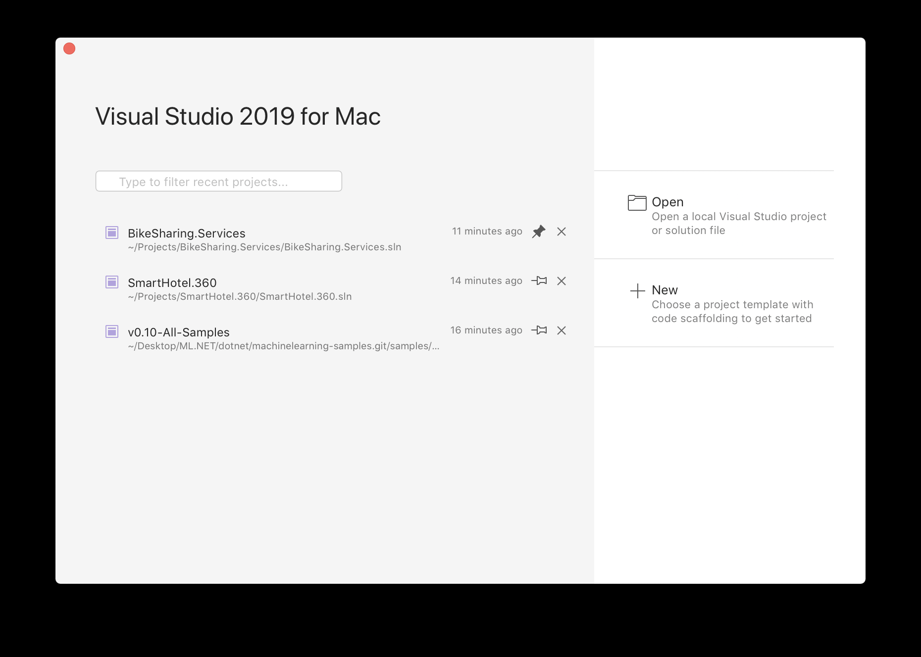visual studio for mac wont start